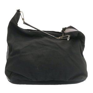 Gucci Nylon Black Khaki Handbag***